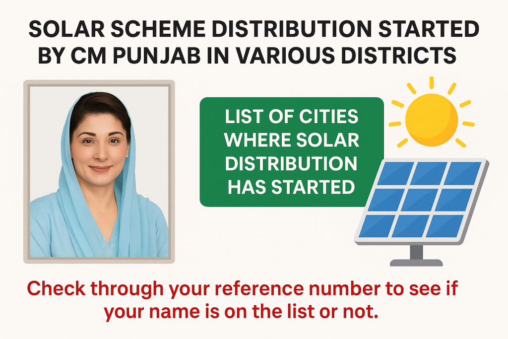 CM Punjab Solar Panel Scheme Apply Method 2025