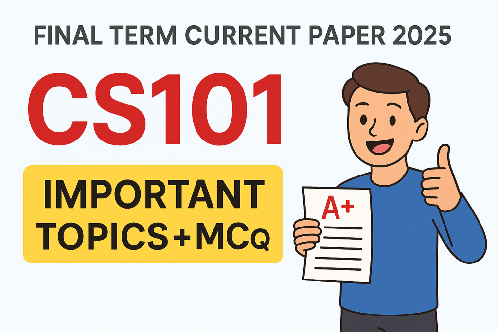 CS101 Final Term Past Papers Solved MCQs Virtual University