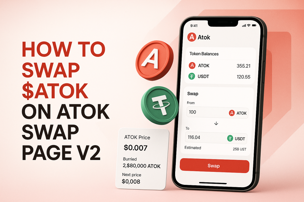 How To Sell ATOK Network Tokens Contract Address & Swap Link