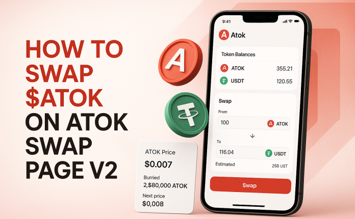 How To Sell ATOK Network Tokens Contract Address & Swap Link