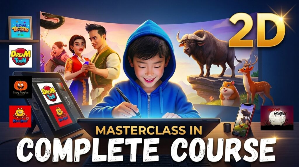Cartoon 2D Animation Free Full Course on Mobile 2026