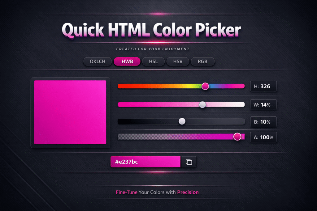 How To Download Quick HTML Color Picker for Windows
