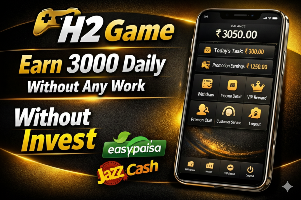 How To Join H2 Game Earning Website With Withdraw Proof