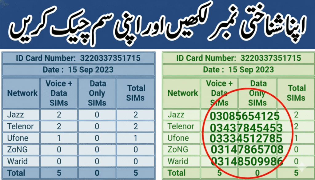 How to Check SIMs Registered on Your CNIC Online