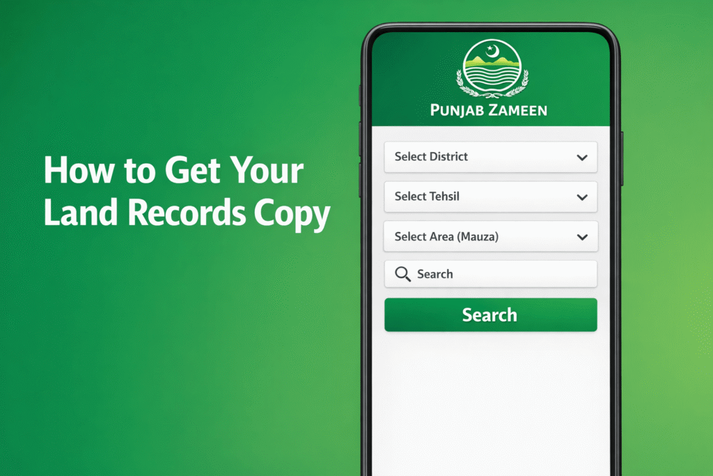 How To Download Intiqal Copy from Punjab Zameen App