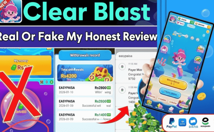 How To Earn Money and Withdraw Easily from Clear Blast Game