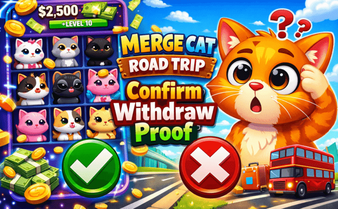 How To Earn and Withdraw Cash from Merge Cats Game