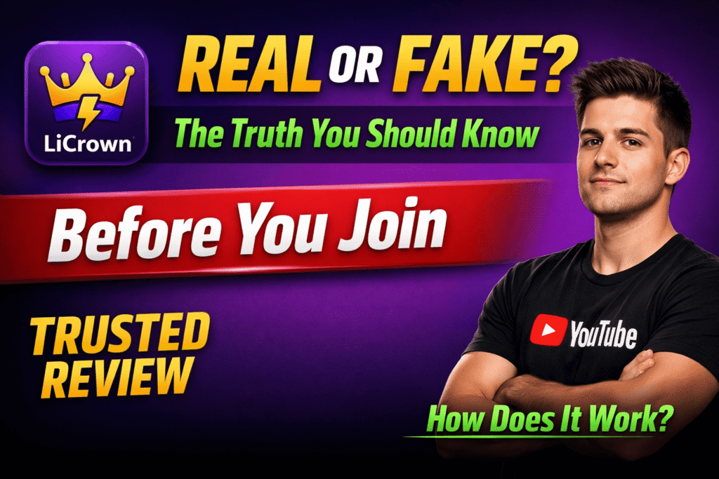 How To Join & Start Earning Online with LiCrown App